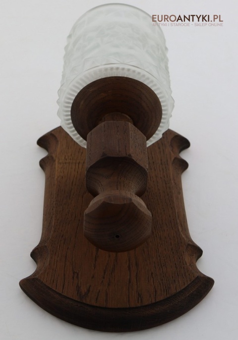 drewniane dekoracyjne kinkiety z kloszem 3d