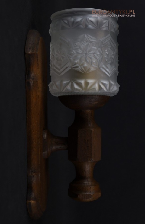 drewno kinkiet rustyk