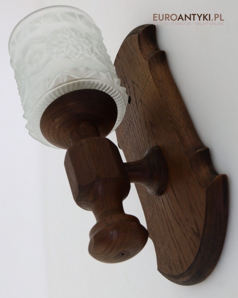 kinkiety drewno retro do klatki schodowej