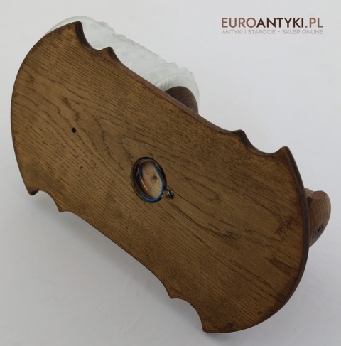 dębowa rozeta kinkietu vintage