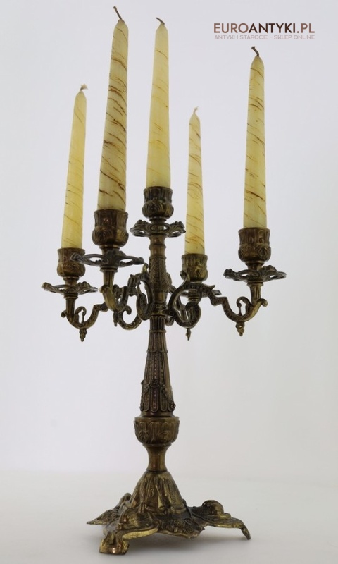 świecznik rokoko antyczny