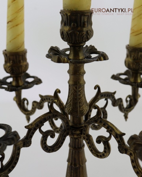 kolekcjonerski świecznik pięcioramienny vintage
