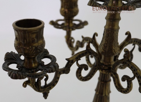 francuski świecznik kandelabr vintage