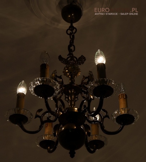 klasyczny żyrandol empire styl, księstwo warszawskie