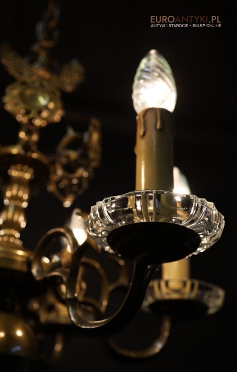 żyrandol sufitowy retro vintage, księstwo warszawskie