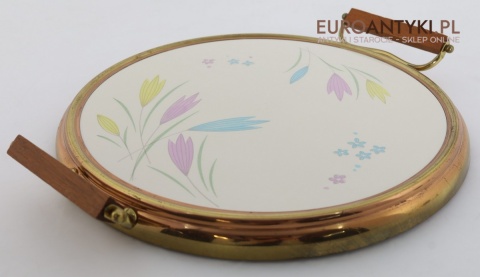 antyczna taca mosiężna z dawnych lat