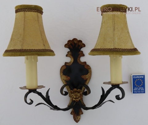 retro kinkiet metaloplastyka ręczna