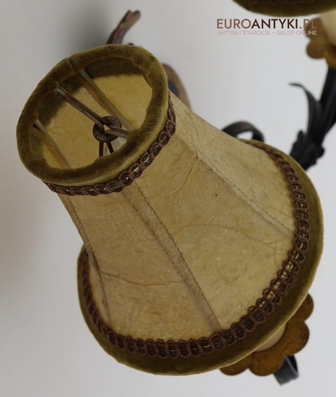 stylowy kinkiet rustykalny abażur