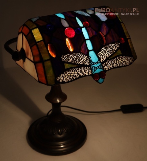 secesyjna lampa bankierska art nouveau