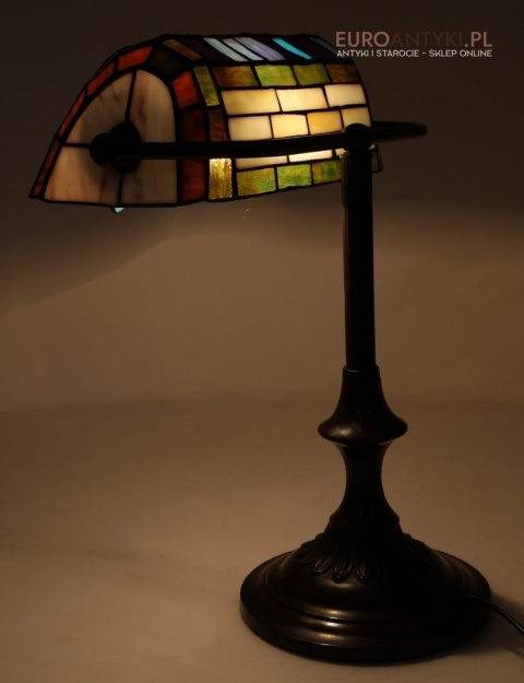 dekoracyjna lampa bankierska z ważką