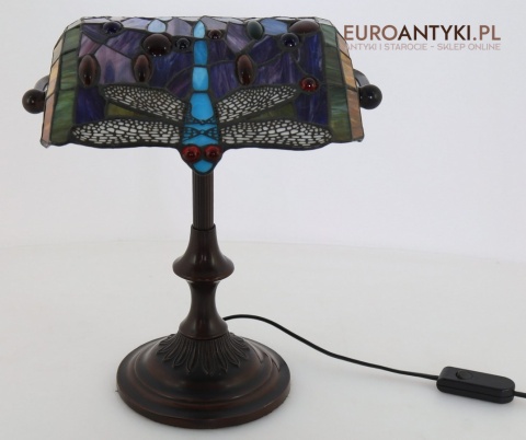 tiffany ważka lampa bankierska