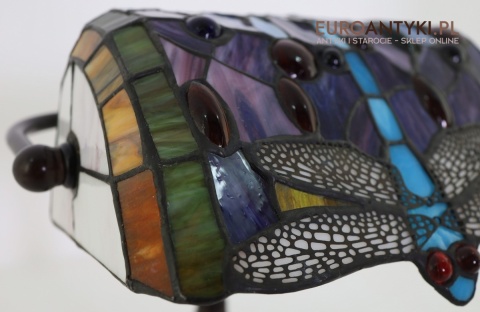 ważka  lamp lampa bankierska retro