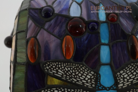 zabytkowa lampa bankierska art nouveau