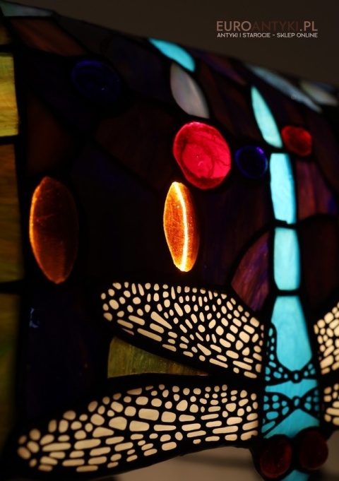 dekoracyjne szkło tiffany lampa bankierska
