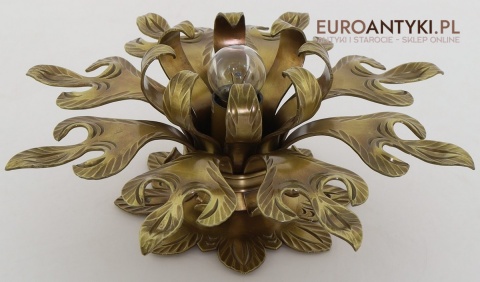 plafon z mosiądzu art nouveau