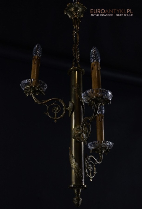 mosiężny zwis sufitowy antyczny