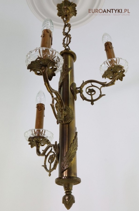 mosiężny zwis sufitowy retro