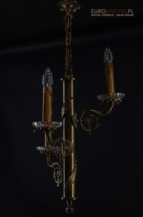 antyczny zwis sufitowy z mosiądzu