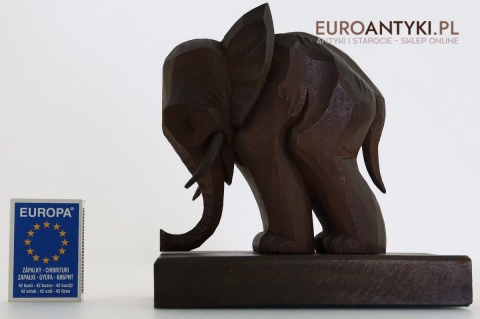 słonie unikatowe podpórki kolonialne z dawnych lat