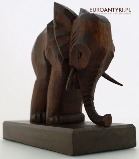 słonie podpórki do książek antyczne