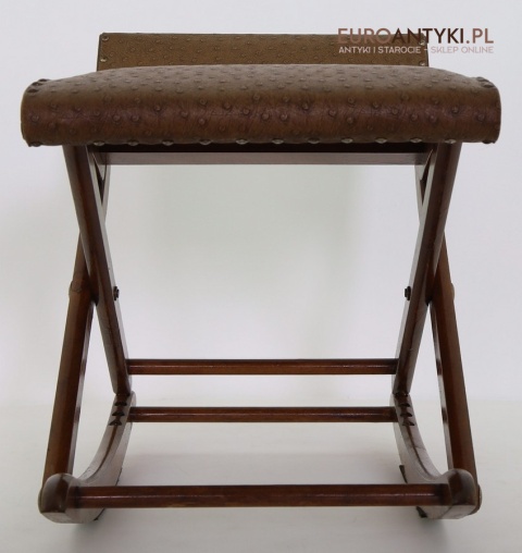 oryginalny podnóżek składany retro