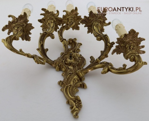 duże kinkiety sprowadzone z francji rynek vintage