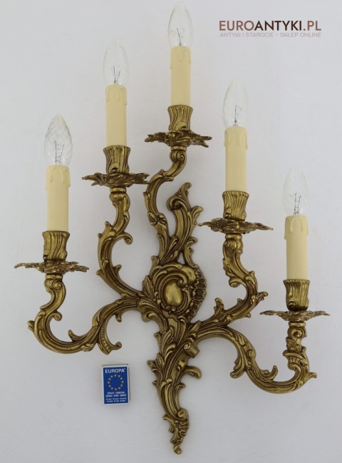 duże kinkiety ścienne luksusowe klasyczne pałacowe