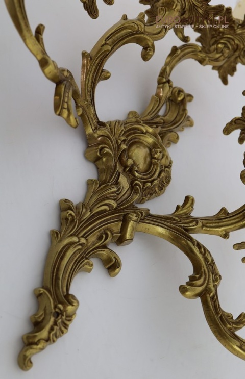 wielkie kinkiety zestaw 4 sztuki barokowe