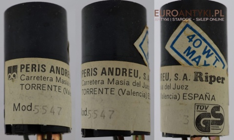 hiszpańskie kinkiety barokowe retro