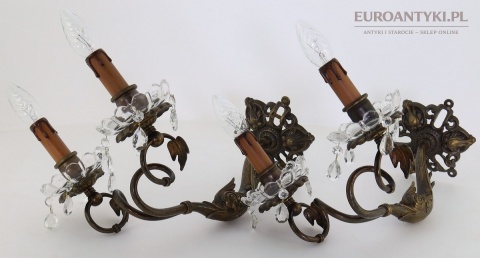 duże muzealne kinkiety do salonu