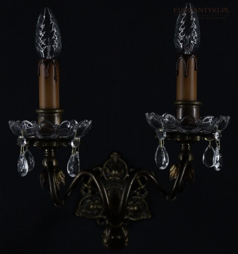 kinkiet z brązu antyczny