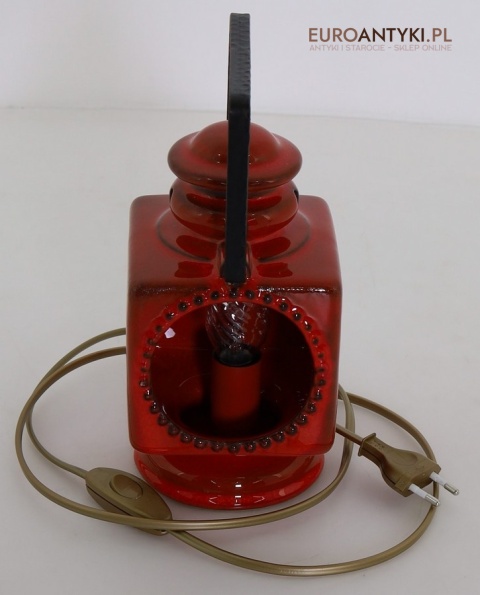 ceramiczna lampa rustykalna do salonu vintage