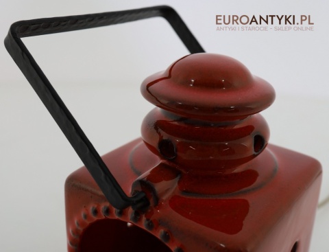 lampa stołowa retro z ruchomą rączką metalową