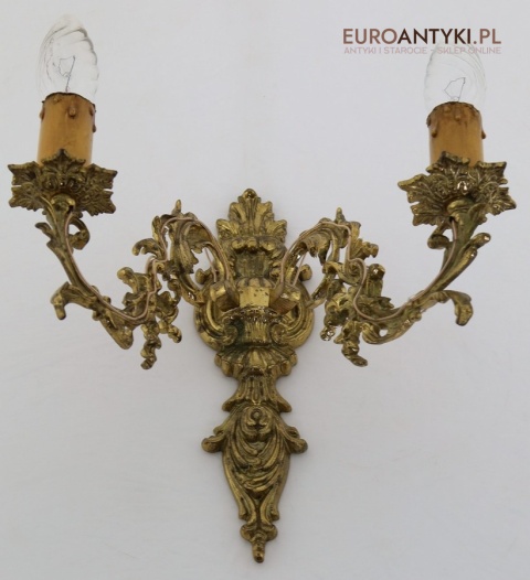 francuski kinkiet rokoko ludwik xv vintage