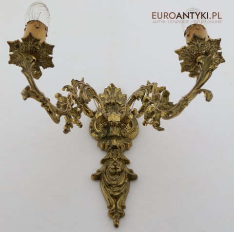zabytkowy kinkiet rokoko vintage do salonu
