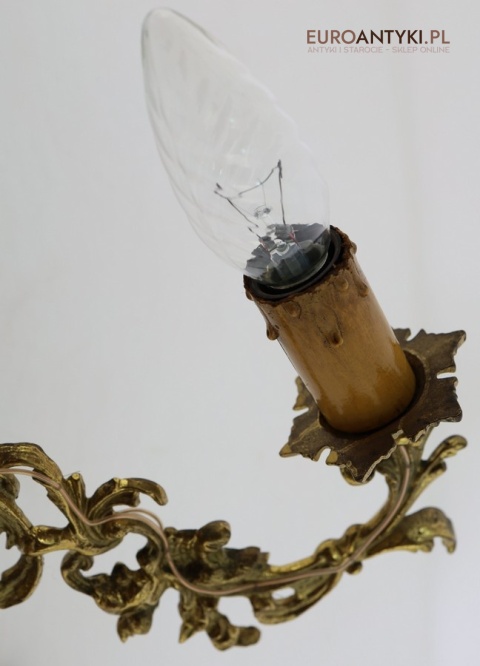 stary kinkiet ścienny rococo z francji