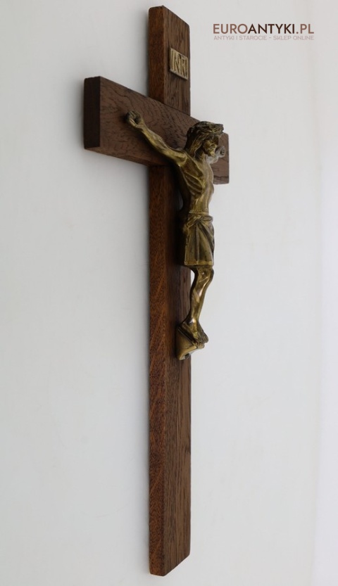 starodawny krucyfiks z francji na ścianę