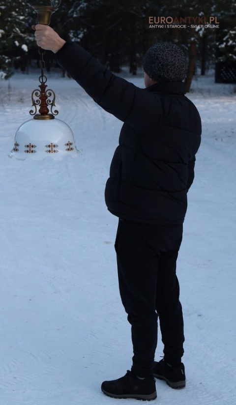 rustykalna lampa góralska do kuchni i jadalni