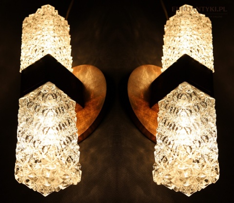 kinkiety art deco vintage komplet