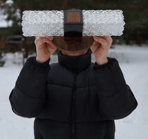 art deco masywne kinkiety vintage z bakelitu