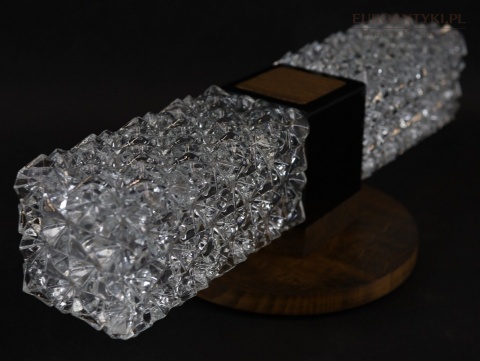 kinkiet art deco szkło piramidki