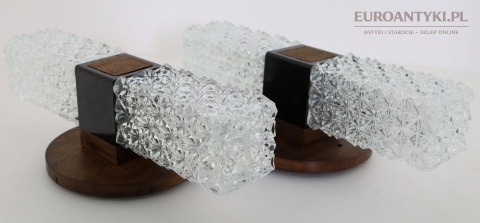 Art Deco kinkiety vintage komplet 2 sztuki