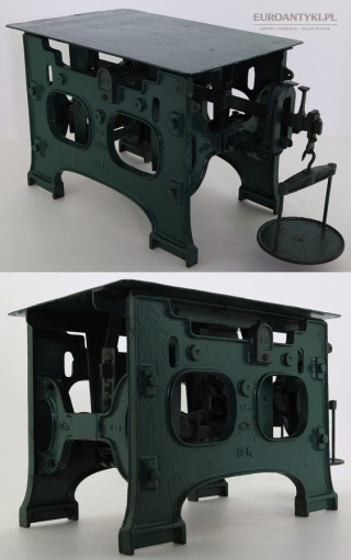 XL! Antyczna żeliwna waga platformowa WULFEL GARVENS 25 kg – zabytkowa waga vintage