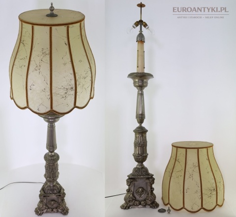 barokowo rokoko lampa stojąca dekoracyjna podstawa