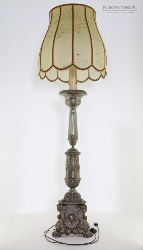 barokowa lampa stojąca antyczna