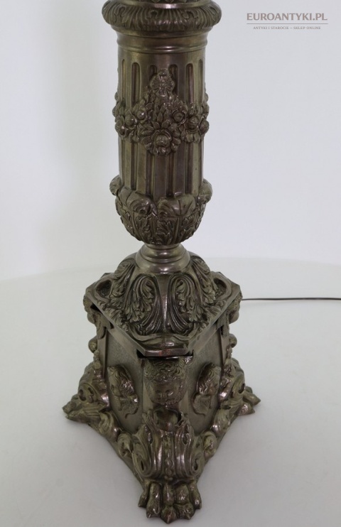 dekoracyjna lampa podłogowa styl neobarok