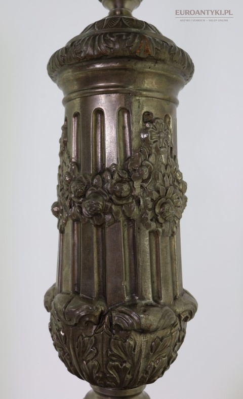 lampa retro vintage stan idealny abażur skóra