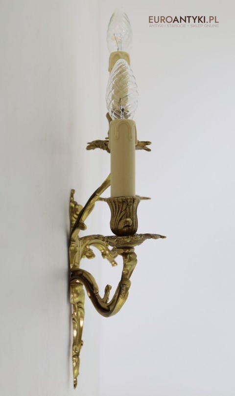 xl kinkiet do salonu klasycznego brąz vintage