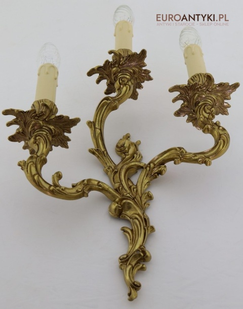 duży kinkiet do holu i korytarza barokowy retro