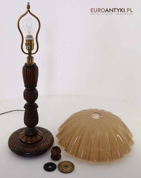 eklektyczna lampa gabinetowa e27 sprawna vintage